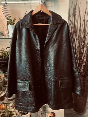 Men’s Bernini Ostrich Leather Jacket XL
